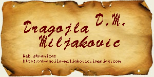 Dragojla Miljaković vizit kartica